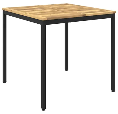 Immagine prodotto di vidaXL Tavolo da giardino bianco e nero, 80 x 80,5 x 75 cm
