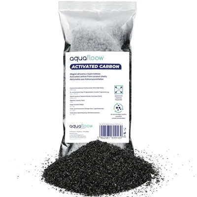 Produktbild von 2 Liter Aktivkohle aus Kokosnussschalen, Körnung: 0,6 - 2,36 mm