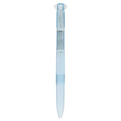 Produktbild von Uni Mitsubishi Pencil Style Fit Multifunktionsstift-Gehäuse - 3 Farben - Transparent-Hellblau