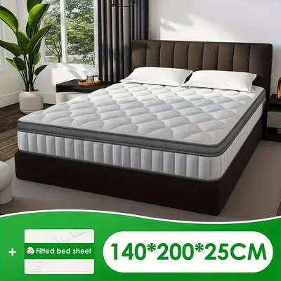 Zdjęcie produktu dla Materace – materace sprężynowe kieszeniowe – materace sprężynowe – materace do logii – materace dwuosobowe – 140x200 cm