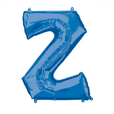 Image de Ballon de baudruche à lettres bleu 81 cm