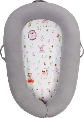 Productafbeelding van Famanu Baby Cocoon, reisbedje met omranding, 100% katoen, antiallergisch - babynest