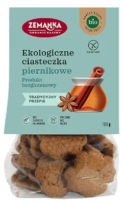 CIASTKA PIERNIKOWE BEZGLUTENOWE BIO 100 g - ZEMANKA