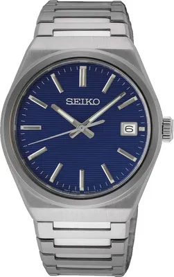 Seiko SUR555P1 Herrenarmbanduhr Quarz Stahl/Blau 1