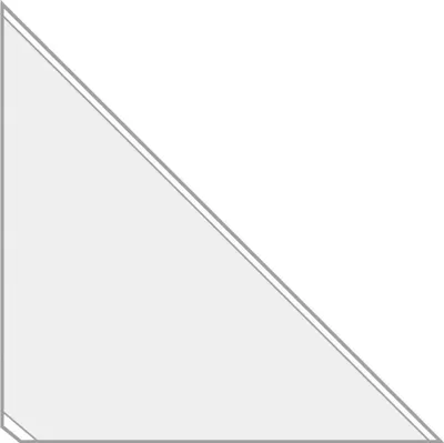 Image de Pochette triangulaire Veloflex 2211100 14x14cm sk PP gk 100 pcs/paquet