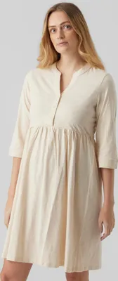 Zdjęcie produktu dla Sukienka ciążowa mini ciążowa koszula do karmienia z rękawem 3/4 MLEVI | XL