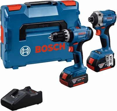 Produktbild von 2-Werkzeug-Set 18V GSB 18V-25 + GDR 18V-215 (2 x 4,0 Ah) - BOSCH Professional - 0615A5008D