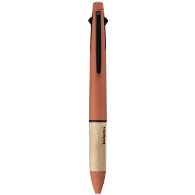 Produktbild von Uni Mitsubishi Pencil Jetstream x Karimoku 4&1 Multifunktionsstift - 0,5 mm - Sonnenuntergangsorange