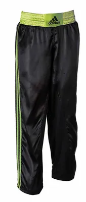 Produktbild von adidas Kickbox-Hose schwarz/weiß schwarz/grün 170