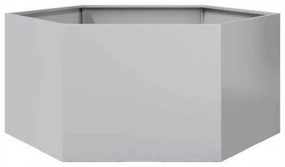 Produktbild von Stahl-Pflanzkasten 104x90x45 cm Schwarz Ohne Boden
