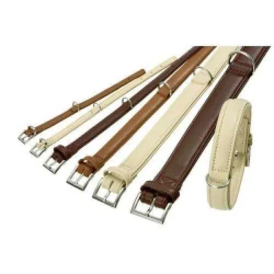 Produktbild von Karlie Nordic Halsband aus Hirschleder - Hellbeige - 17 mm / 35 cm