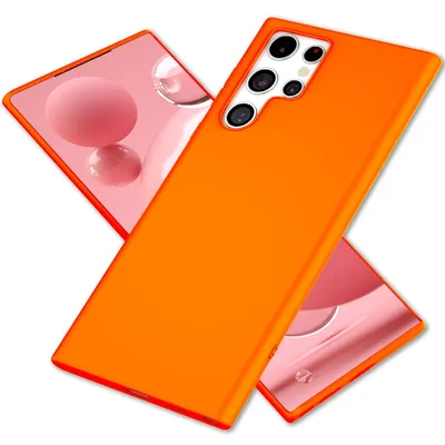 Zdjęcie produktu dla NALIA Kolorowe neonowe etui silikonowe do Samsung Galaxy S22 Ultra Orange