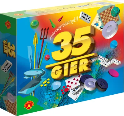 Produktbild von Zestaw 35 gier planszowych i zręcznościowych dla dzieci i dorosłych