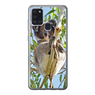 Produktbild von MuchoWow® Handyhülle Schutzhülle Hülle für Samsung Galaxy A21s Koala - Luft - Kinder - Jungen - Mädchen Silikon Softcase Handy Hülle - Hartschale