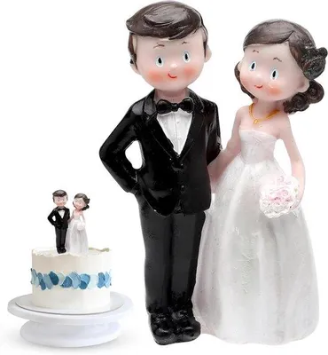 Produktbild von Hochzeitspaar Figur 12cm Polyharz Tischdekor