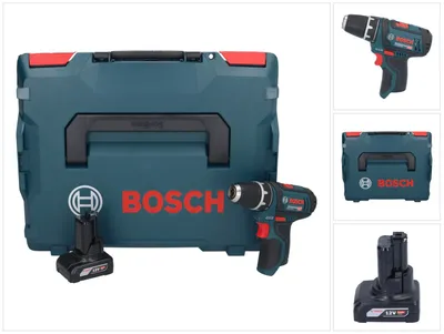 Image de Bosch GSR 12V-15 Professional Perceuse-visseuse sans fil avec boîtier L-Boxx + 1x Batterie GBA 6,0 Ah - sans Chargeur