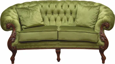 Produktbild von Casa Padrino Luxus Barock Samt Sofa Grün / Dunkelbraun 165 cm - Barock Möbel