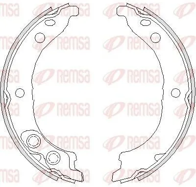 Produktbild von REMSA 4728.00 Handbremsbeläge für FIAT Ducato Kastenwagen (250, 290) Handbremse