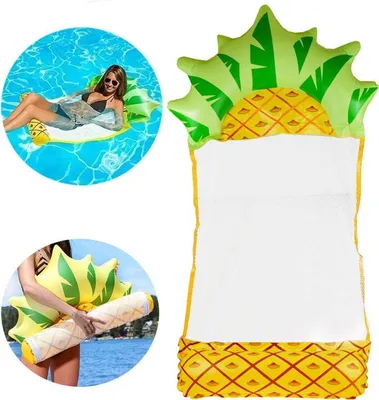 Produktbild von Aufblasbare Matratze, Netz-Wasserhängematte, Ananas-Modell für Pool und Strand SP0760