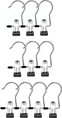 Produktbild von Wäscheklammern aus Edelstahl, Clips für Stiefel und Handtücher, 10er-Packung