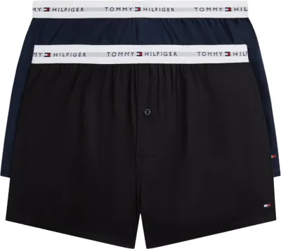 Produktbild von Tommy Hilfiger Herren 2er Pack Boxershorts aus Baumwolle, Mehrfarbig (Navy Blue/