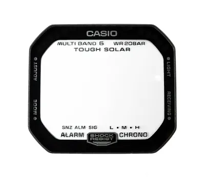 Produktbild von Casio G-Shock Uhrenglas | Mineral eckig mit Aufdruck GW-M5610TH