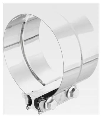 Produktbild von 6" Abgasklemme aus 304 Edelstahl für Rohrverbindungen mit 6" Außendurchmesser und 6" Innendurchmesser