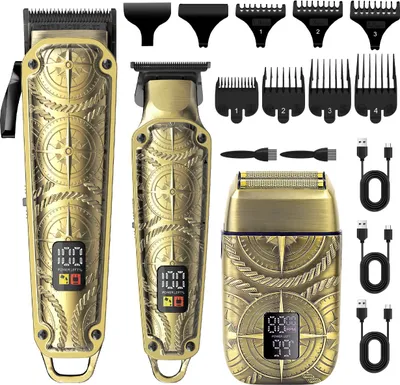Produktbild von Hatteker Professionelle Haarschneider 3 in 1 Haartrimmer Bartschneider Rasierapparat Schnurloser Barttrimmer Herrenpflege Set für Männer