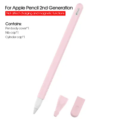 Produktbild von Silicone Hülle Pencil Protective Sleeve Für Apple Pencil 2 Generation iPad Pink