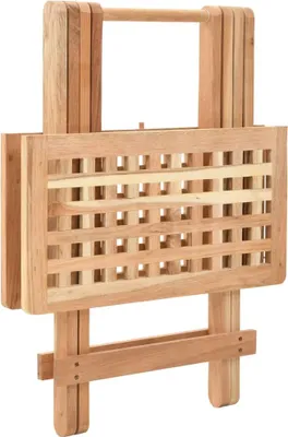 Obrázok produktu pre vidaXL Skladací bočný stôl orech masív 50x50x49 cm