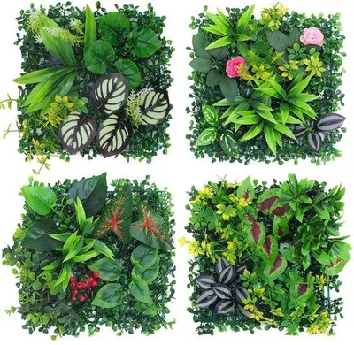 Obrázek produktu pro Umělá rostlinná stěna 25 x 25 cm na zeď, balkon a do zahrady