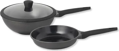 Produktbild von Sola Topfset Ceramic Deluxe - Bratpfanne ø 28 cm und Sola Wokpfanne ø 30 cm - keramische Antihaftbeschichtung