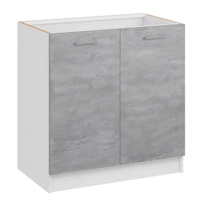 Produktbild von Roe Furniture | Küchenzeile - 240x200 cm - Grau und Weiß - Einbauküche, Küchenblock, Singleküche, Singleküchenblock, Küchen