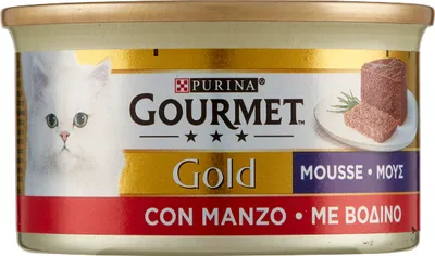 Zdjęcie produktu dla Karma dla kota Gold Manzo 85g - Gourmet włoska