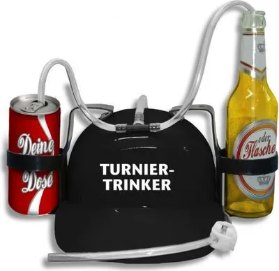 Produktbild von Trinkhelm Spaßhelm mit Print - Turniertrinker - 51638 Color - schwarz