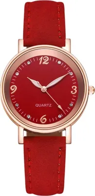 Zdjęcie produktu dla Elegancki Zegarek Ivona w Czerwonym - Idealny na Każdą Okazję KP33572