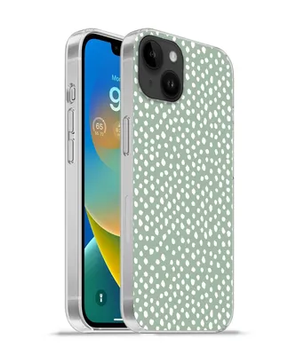 Produktbild von MuchoWow® Handyhülle Schutzhülle Hülle für Apple iPhone 14 Plus - Soft case Polka dots - Grün - Weiß Silikon Softcase Handy Hülle - Abbildung