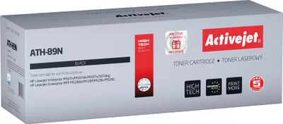 Produktbild von Activejet ATH-89N Tonerkartusche (Ersatz für HP CF289A; Höchste; 5000 pages; schwarz) - with chip, 5000 Seiten, Schwarz, 1 Stück(e)