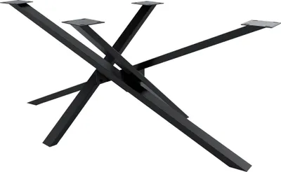 Produktbild von CLP Tischbeine Jimmy in Sternform industrial schwarz Größe 180x80x72 cm Größe 180x80x72 cm