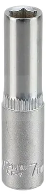 Produktbild von Yato YT-1418, Einzelner Artikel, Ratschenschlüssel, Chrom-Vanadium-Stahl, 1/4", Chrom, 50 mm