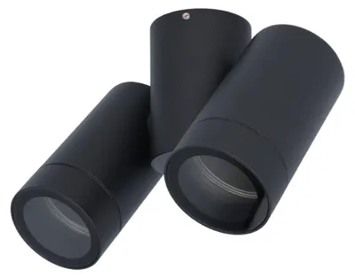 Produktbild von hoftronic LED Deckenleuchte 2-flammig GU10 IP65 Schwarz
