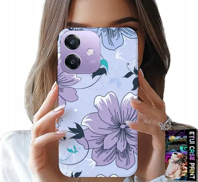 Produktbild von Hülle für Oppo A60 5G - Blumenmuster, modisches Design, durchsichtige Rückseite