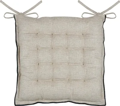 Obrázek produktu pro Prošívaný sedák na židli ALINE s vázáním, 38 x 38 cm