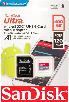 Image de SanDisk Ultra - carte mémoire flash (adaptateur microSDXC vers SD inclus)