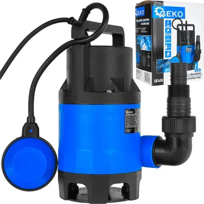 Imagen del producto de GEKO Bomba de achique sumergible de 400 W con flotador, de plástico, modelo mini - G81458