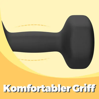 Produktbild von SONGMICS Hanteln, 2er Set, 2 x 10 kg, Hantelset, Kurzhanteln, Hexagon, Neopren-Beschichtung, Krafttraining, Workout, Fitnesstraining, für Zuhause