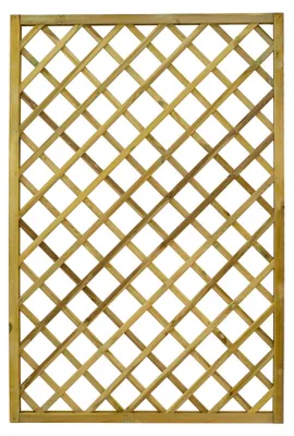 Produktbild von Ligna Gard Rankgitter Lausanne gerade 11x11 cm Loch 120x180 cm Holzzaun Kiefer Kesseldruckimprägniert 44x44 mm Rahmen 12x30 mm Lamellen