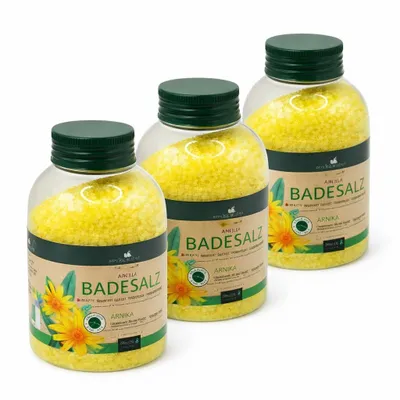 Produktbild von 3x 575 g Herbamedicus Badesalz Arnika Kräuter-Badesalz