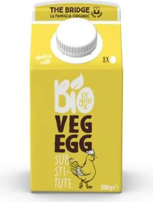 ROŚLINNY ZAMIENNIK 8 JAJ W PŁYNIE BEZGLUTENOWY BIO 500 g - THE BRIDGE