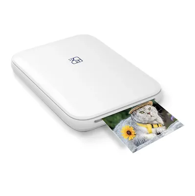 Produktbild von Mini kolorowa drukarka fotograficzna Przenośna drukarka fotograficzna z 20 arkuszami samoprzylepnego papieru fotograficznego BT 5.0 dla iOS i Android